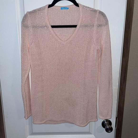 J McLaughlin‎ Donovan V-neck Pink Sweater Size XS - Picture 2 of 7